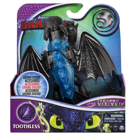 Dreamworks Dragons Legends Evolved Dragon Action Figure With Clip On