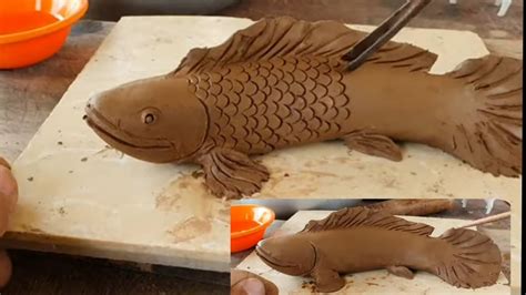 Diy How To Sculpt A Fish Clay Sculpture Youtube