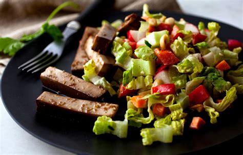 Asian Chopped Salad With Seasoned Tofu ‘fingers — Recipes For Health