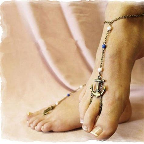 anklet and toe ring design ankletandtoeringset bare foot sandals foot jewelry women anklets