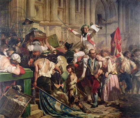 ポールドラローシュ パリ市庁舎前 バスティーユの征服者たち 1789 1839