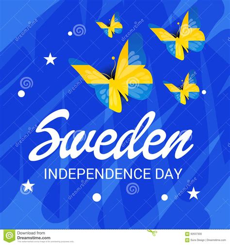 Sweden Independence Day Stock Illustration Illustration Of Kingdom
