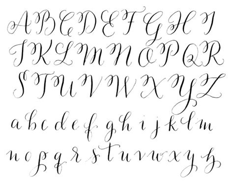 Calligraphy Fonts Easy Easy Lettering Fonts Alphabet Easy Lettering