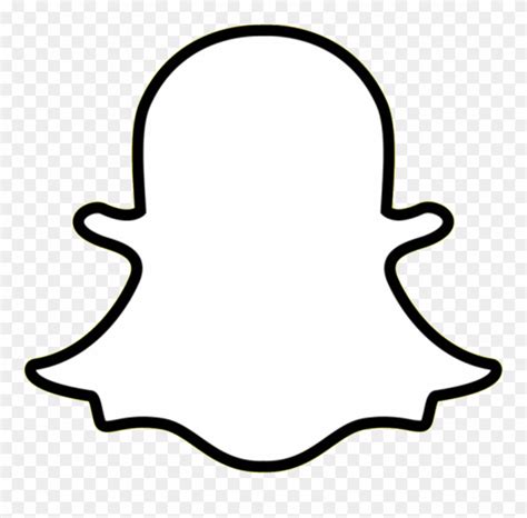 1000 x 1000px (scalable) a simple line art of the snapchat logo which is black and white. Snapchat Logo Png - Snapchat Black And White Logo Clipart (#946079) - PinClipart
