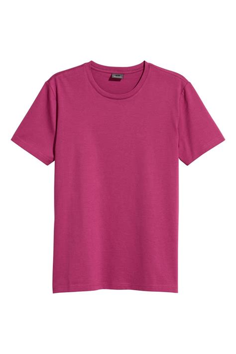 Premium Cotton T Shirt Dark Pink Men Handm