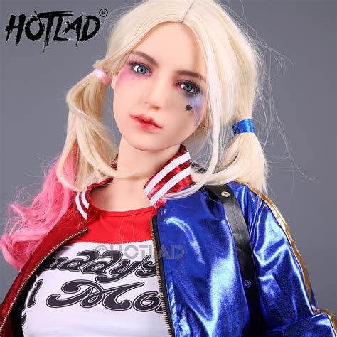 palhaço senhora anime sexo boneca harley cosplay lifelike silicone sexo boneca grande peito com