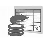 Excel Icon Clipart Import Spreadsheet Extract Clip
