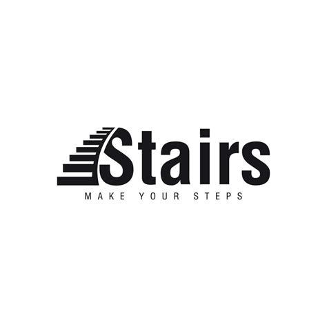 Stairs Logo Design Concept Success Steps Logo For Corporate Business Company Vector Art