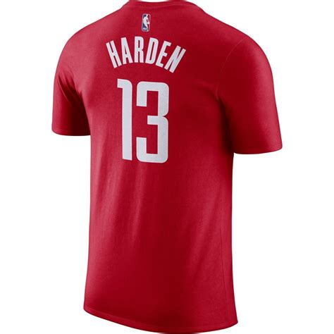 T Shirt James Harden Houston Rockets Nike Dry University Red Basket Ballers