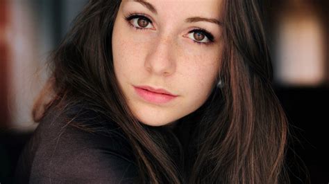 Women Brown Eyes Freckles Model Shenameslily Brunette Wallpapers