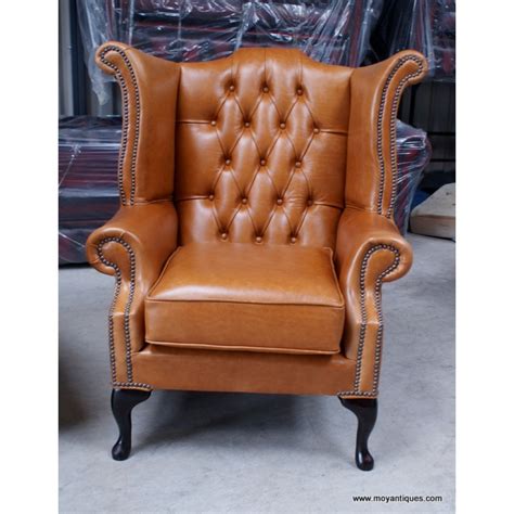 Chesterfield Vintage Tan Moy Antiques
