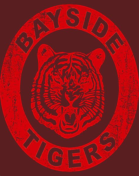Bayside Tigers Logo Vintage Digital Art By Nam Ngoa Duong Fine Art