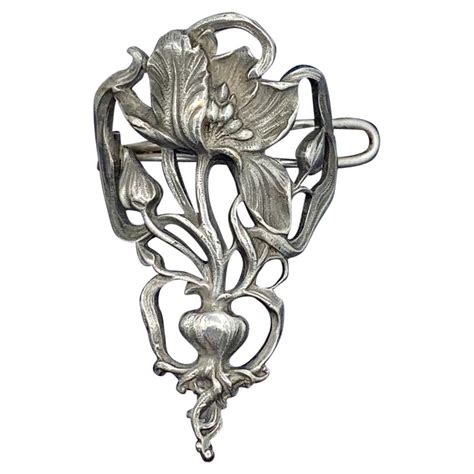 Art Nouveau Tiffany Flower Pins At 1stdibs