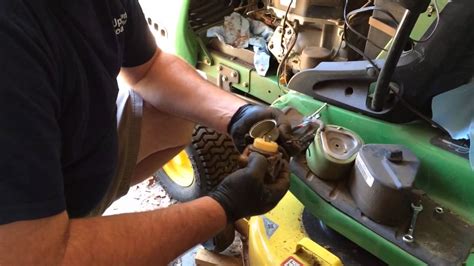 How To Clean Lawnmower Carburetor John Deere Lt155 Youtube