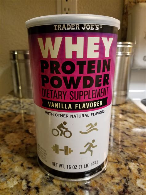 Protein | Trader Joe's Whey Protein Powder Vanilla Flavored Review