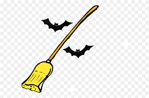 Halloween Broom Clip Art Witch On A Broomstick Clipart Stunning