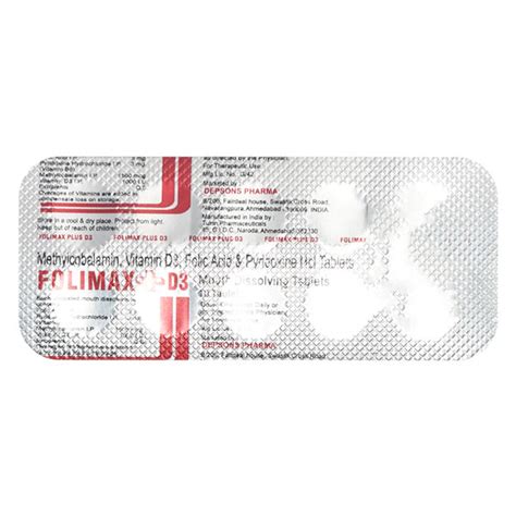 Folimax D3 Forte Tablet 10s Buy Medicines Online At Best Price From