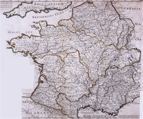 Carte Des Voies Romaines En France - Carte De France Romaine | My blog