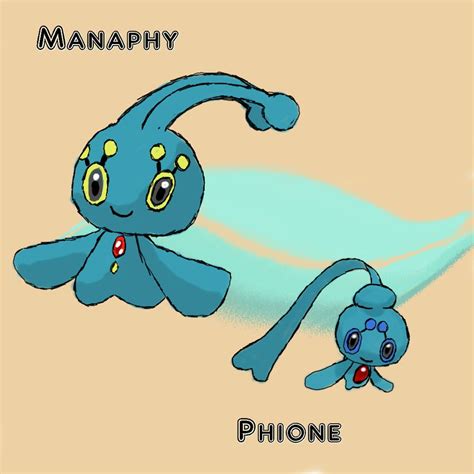 Manaphy And Phione By Kuroifuchi On Deviantart