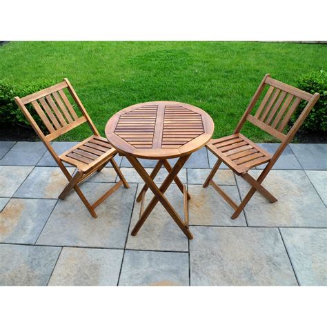 Northbeam 3 Piece Folding Patio Bistro Set - Walmart.com ...
