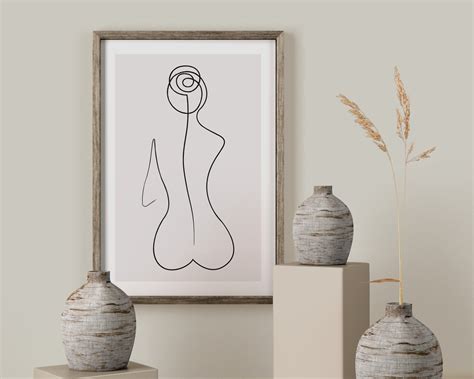 Erotic Line Art Poster Gallery Quality Art Print Line Art Etsy