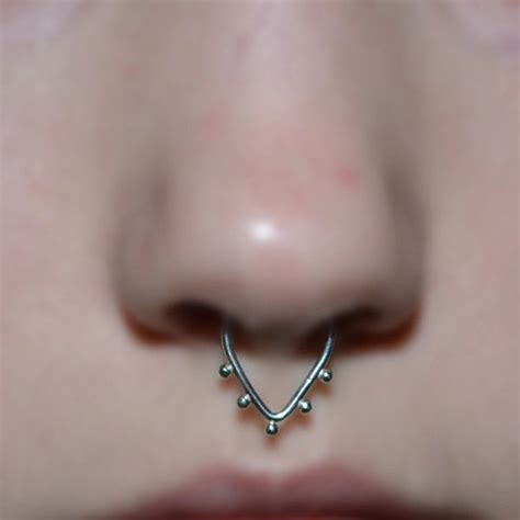 Septum Ring Silver Nose Hoop Earring Nose Ring Cartilagetragus