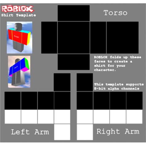 Roblox Shirt Template Black And White