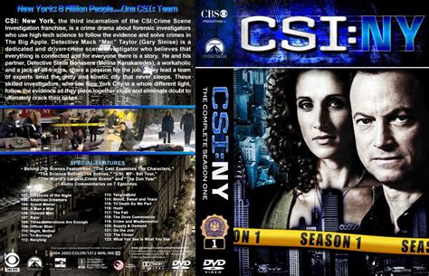 CSI NY Season 1 TV DVD Custom Covers CSI NY Lg S1 DVD Covers