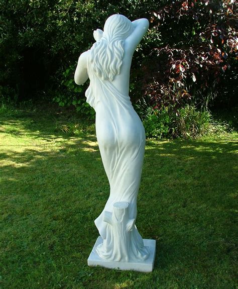 shy maiden 155cm marble resin garden statue