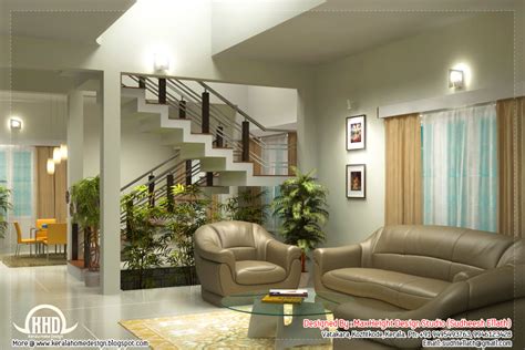 Beautiful Living Room Rendering Kerala House Design
