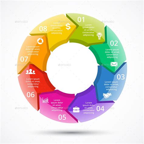 8 Steps Diagrams And Infographics Psd Eps Ai Infographic Templates