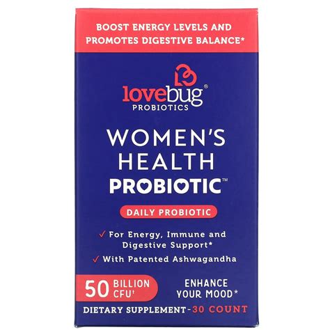 Lovebug Probiotics Women S Health Probiotic Daily Probiotic 50 Billion Cfu 30 Count