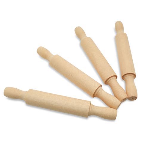 Wooden Mini Rolling Pin 5 Inches Long Pack Of 25 Great For Children
