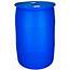 55 GALLON DRUM PLASTIC CLOSED HEAD UN RATED FITTINGS  BLUE