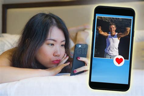 With this app you can chat and meet people from korea. Young Beautiful And Happy Asian Korean Girl Using Internet ...