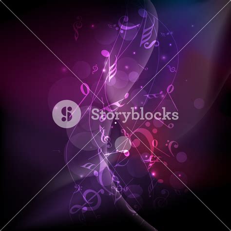 Abstract Music Notes Wave Background Royalty Free Stock Image Storyblocks