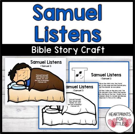 Samuel Listens Bible Craft For Kids The Lord Calls Samuel Sunday