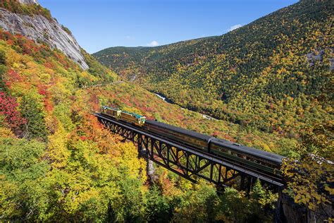 Crawford Autumn Train Trestle Photograph By White Mountain Images