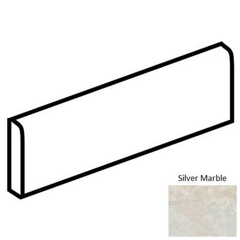 American Olean Mirasol Ml72 Silver Marble Matte Bullnose Lowest Price