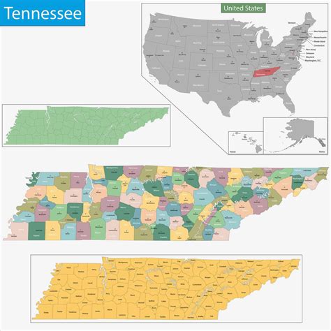 State Map Of Tennessee Showing Counties Secretmuseum