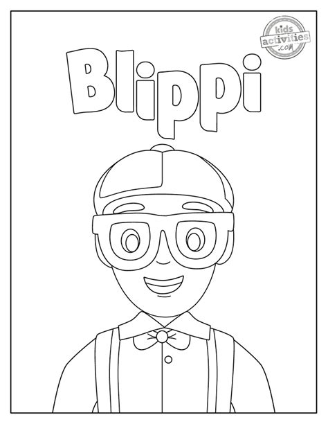 Blippi Colouring Pages Free Details Coloring Page Guide Images And