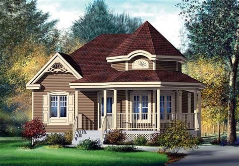 Leaded or stained glass is also common, especially as an oval focal point in the front door. Victorian Style House Plan 49571 with 2 Bed, 1 Bath ...