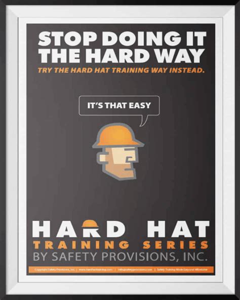 General Safety Poster Hard Hat Training
