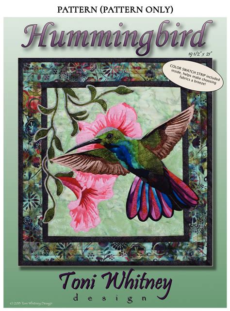 Hummingbird Pattern And Kits By Toni Whitney