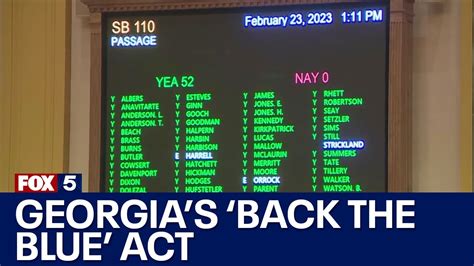 State Senate Approves Back The Blue Act Youtube