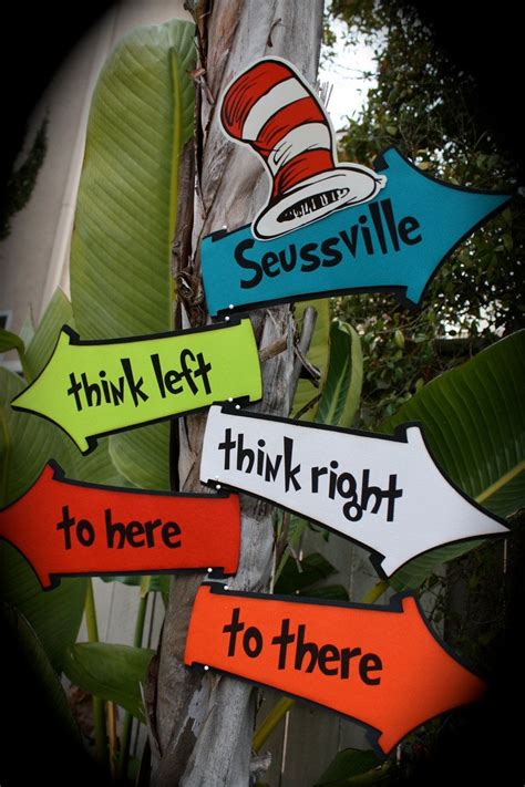 Dr Seusscat In The Hatwhimsical Directional Signs By Kutekardz Seuss
