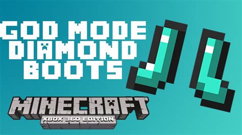 Minecraft Xbox 360 God Mode Diamond Boots Youtube