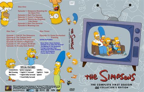 The Simpsons Season 1 Tv Dvd Custom Covers 211simpsons S1 Cstm