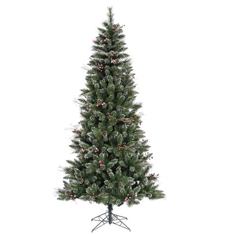 Vickerman 6 Snow Tipped Pine And Berry Artificial Christmas Tree