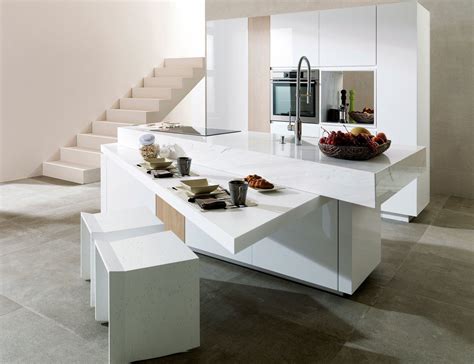 Las cocinas blancas son las preferidas por su elegancia y estilo. 1001 + ideas de decoración de cocinas pequeñas con isla